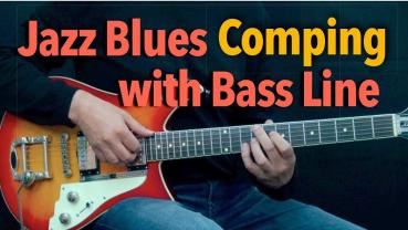 Walk a bit - Jazz Blues Guitar Comping